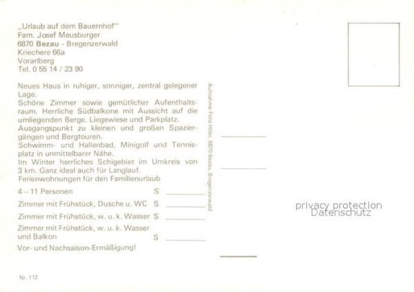 Bezau Vorarlberg Urlaub auf dem Bauernhof Panorama – Bild 2