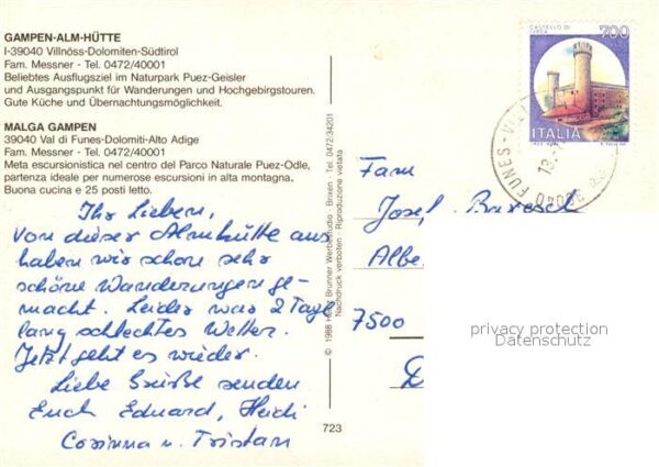 Villnoess Gampen Alm Hütte – Bild 2