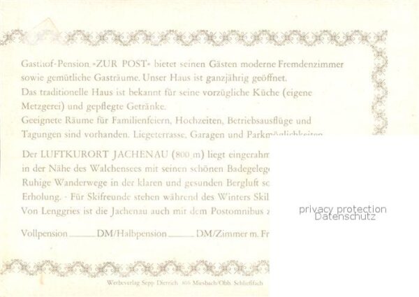 Jachenau Gasthof Pension Zur Post – Bild 2