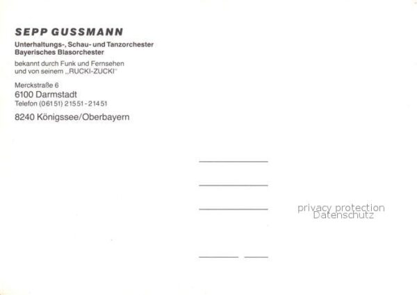 Koenigssee Sepp Gussmann Orchester – Bild 2