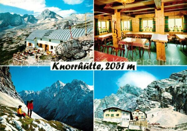 Knorrhuette Zugspitzplatt Wetterwandeck Gastraum Hü