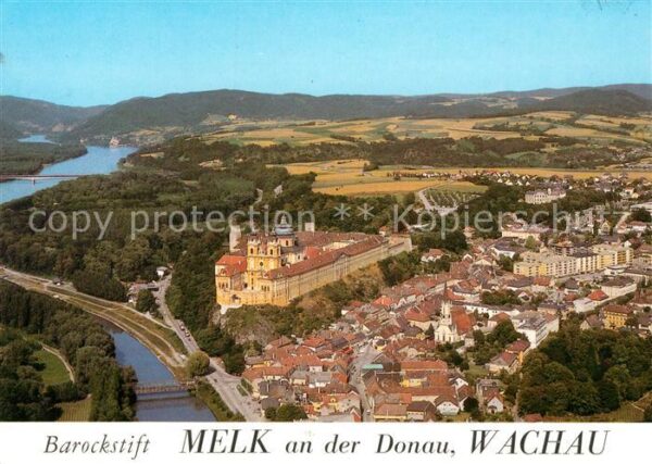 Melk Donau Fliegeraufnahme Barockstift