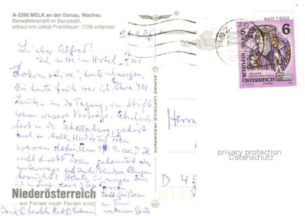 Melk Donau Fliegeraufnahme Barockstift – Bild 2