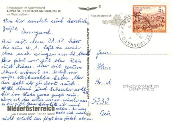St Leonhard Forst Niederoesterreich Weichselbach Panorama Brunnen Park Denk – Bild 2