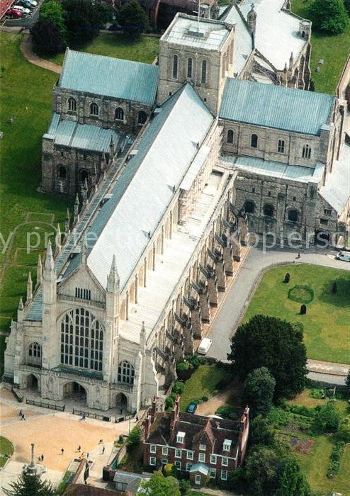Hampshire South East England Fliegeraufnahme Winchester Cathedral