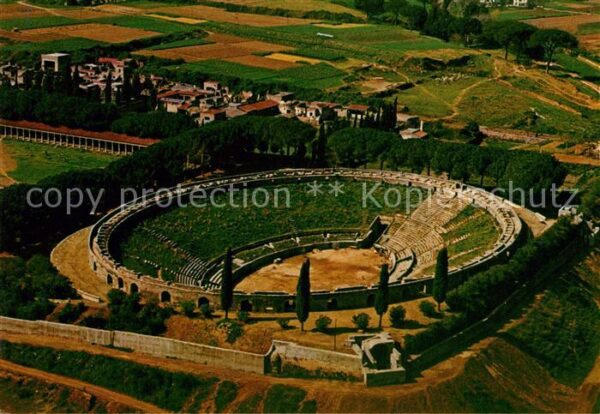 Pompei Fliegeraufnahme Amphitheatre