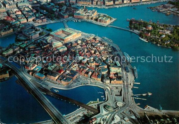 Stockholm Fliegeraufnahme Nordens Venedig