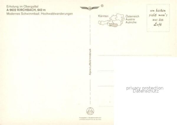 Kirchbach Kaernten Fliegeraufnahme Obergailtal – Bild 2