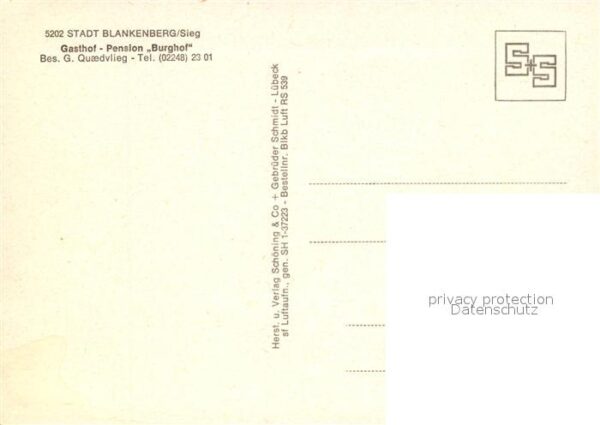 Blankenberg Sieg Fliegeraufnahme Panorama – Bild 2