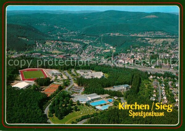 Kirchen Sieg Fliegeraufnahme Sportzentrum