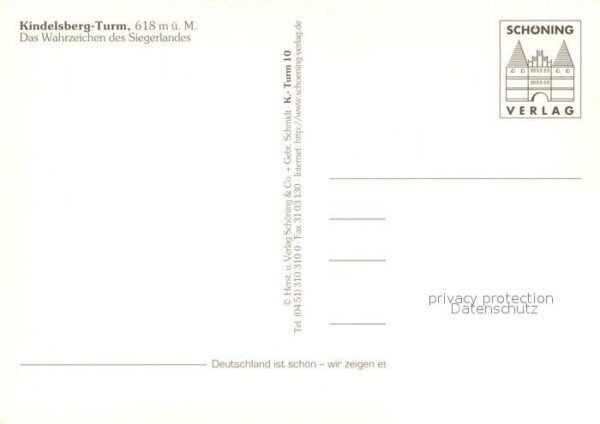 Kreuztal Westfalen Kindelsberg Turm Krombach Hilchenbach F – Bild 2