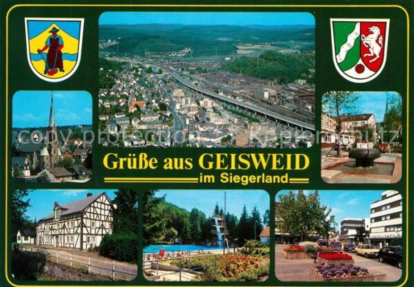 Geisweid Fliegeraufnahme Panorama Schwimmbad Par
