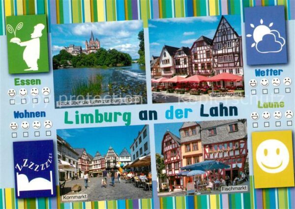 Limburg Lahn Burg Dom Bischofsplatz Kornmarkt Fischm