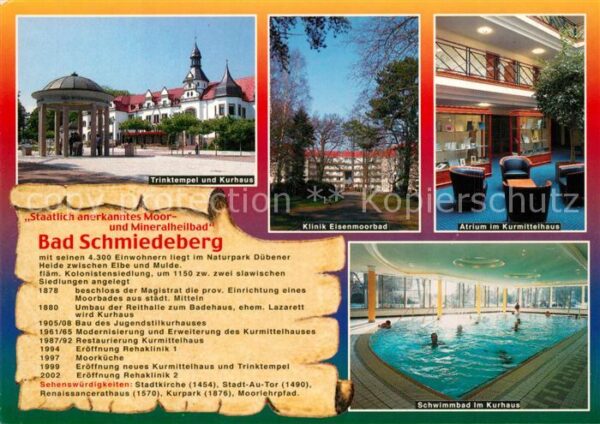 Bad Schmiedeberg Trinktempel Kurhaus Klinik Eisenmoorbad