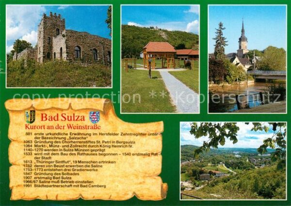 Bad Sulza Sonnenburg Thüringer Weintor Stadtkirch