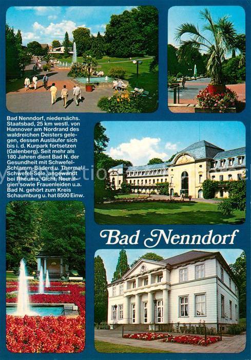 Bad Nenndorf Kurpark Wasserfontänen Kurhaus Kurmitte