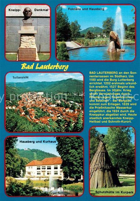 Bad Lauterberg Kneipp Denkmal Fontäne Hausberg Kurhaus