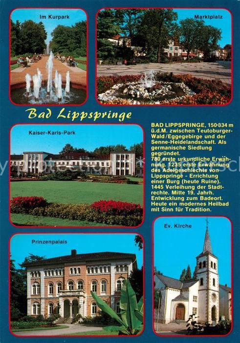 Bad Lippspringe Kurpark Marktplatz Kaiser Karls Park Pr
