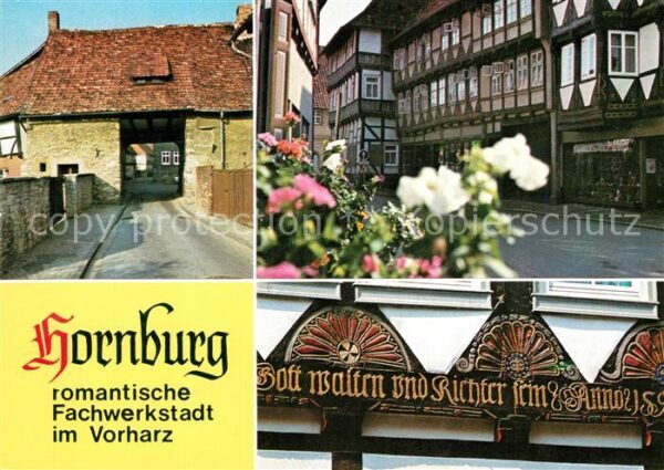 Hornburg Wolfenbuettel Fachwerkstadt Dammtor Marktstraße Fäche