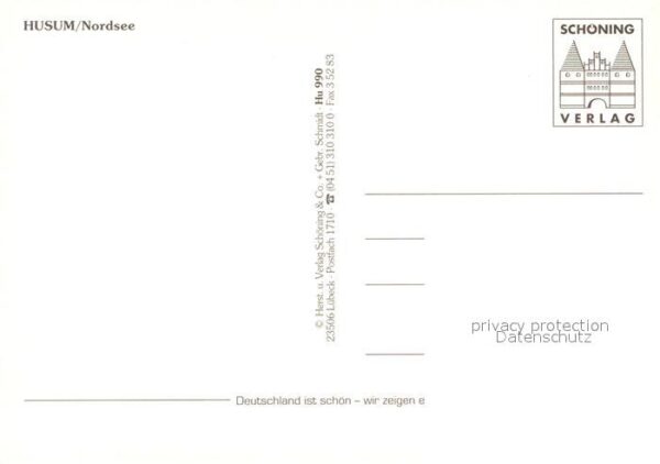 Husum Butjadingen Hebebrücke Brunnen Gasthaus Stadtansich – Bild 2