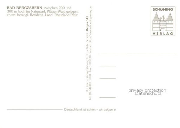 Bad Bergzabern Marktstraße Dicker Turm Thermalbad Schl – Bild 2