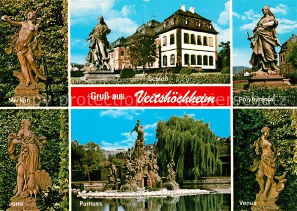 Veitshoechheim Schloss Merkur Juno Parnass Venus Polyh