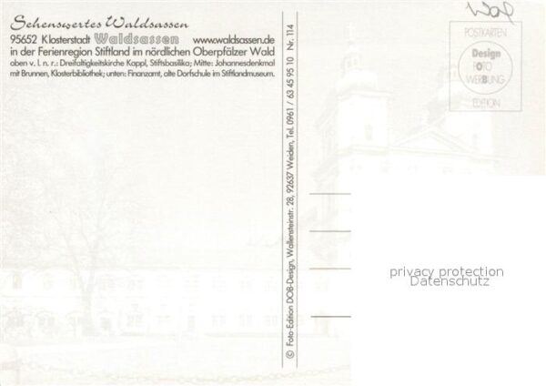 Waldsassen Dreifaltigkeitskirche Stiftsbasilika Jo – Bild 2