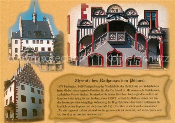 Poessneck Rathaus Chronik