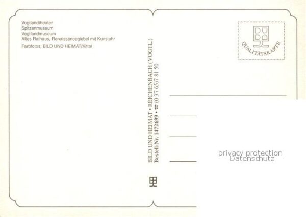 Plauen Vogtland Rathaus Vogtlandtheater Spitzenmuseum R – Bild 2