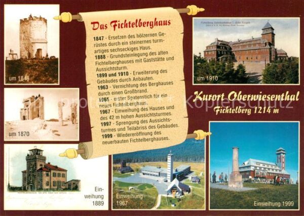 Oberwiesenthal Erzgebirge Fichtelberghaus Chronologie