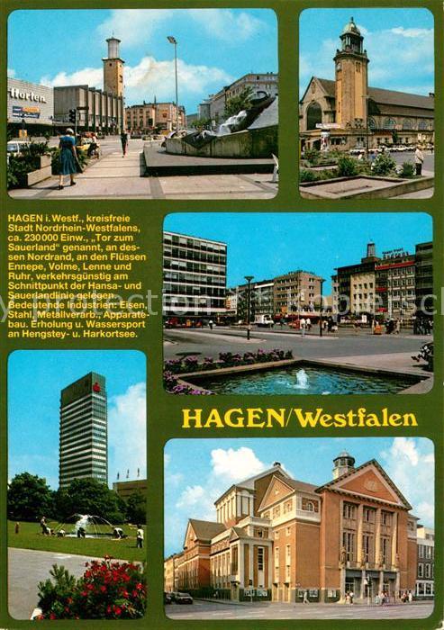 Hagen Westfalen Rathausturm Friedrich Ebert Platz Haupt