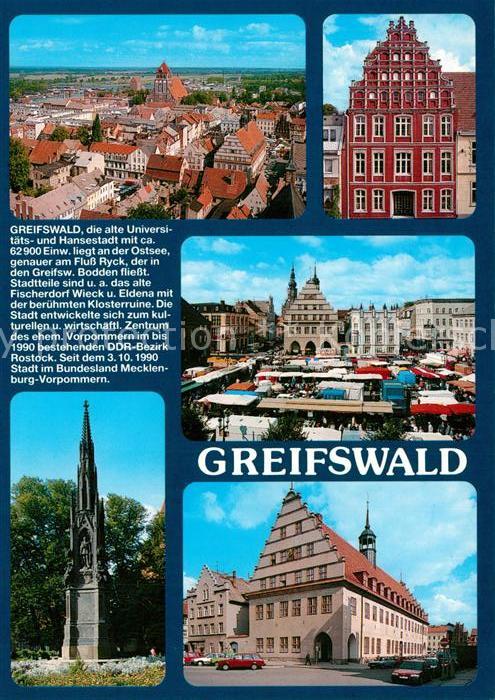 Greifswald Rathaus Universität Marktplatz Rubenow