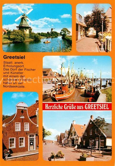 Greetsiel Windmühle Fischerhafen Fischerhäuser Ch