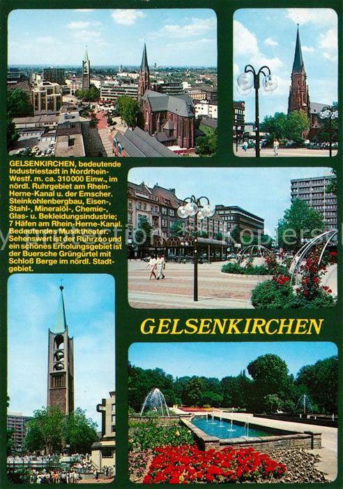 Gelsenkirchen Marktplatz Stadtpark Stadtansicht Chron