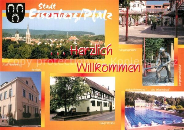 Eisenberg Pfalz Rathaus Hauptstraße Waldschwimmbad Berg