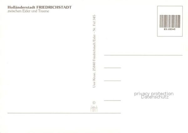 Friedrichstadt Eider Holländerstadt Stadtansichte – Bild 2
