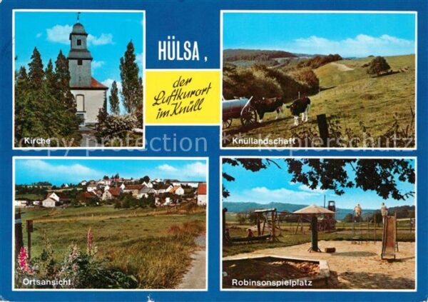 Huelsa Kirche Knüllandschaft Robinsonspielplat