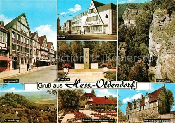 Hessisch Oldendorf Langestraße Ehrenmal Hohenstein Markt S