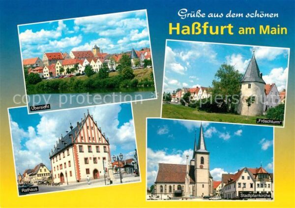 Hassfurt Fröschturm Stadtpfarrkirche Rathaus