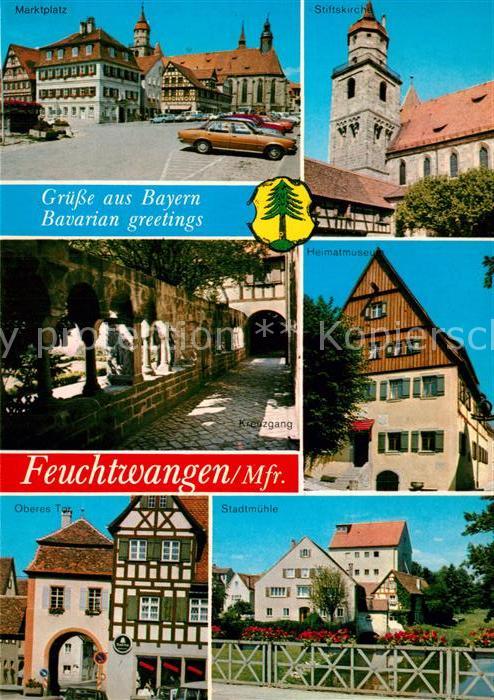 Feuchtwangen Marktplatz Stiftskirche  Oberes Tor