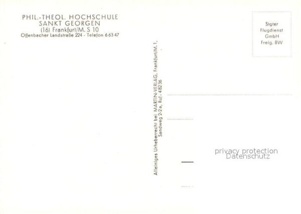 Frankfurt Main Hochschule Sankt Georgen – Bild 2