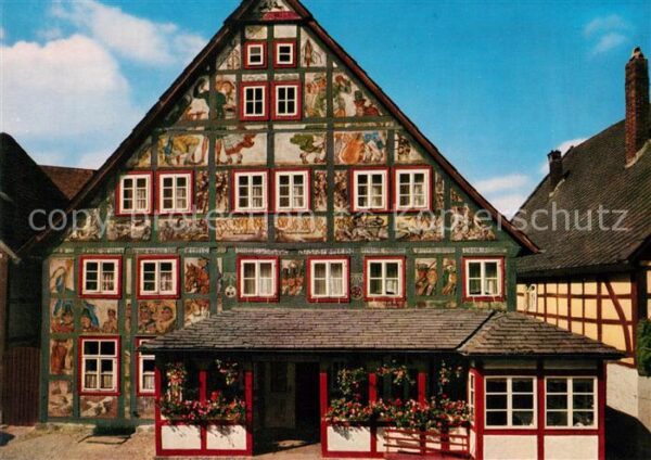 Schwalenberg Gasthof Künstlerklause Fassadenmalerei
