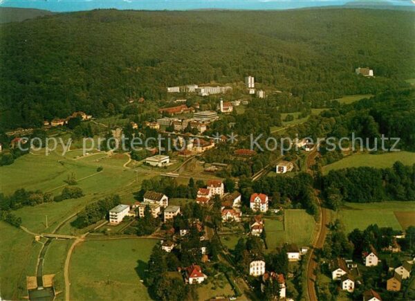 Bad Brueckenau Fliegeraufnahme Kurgebiet