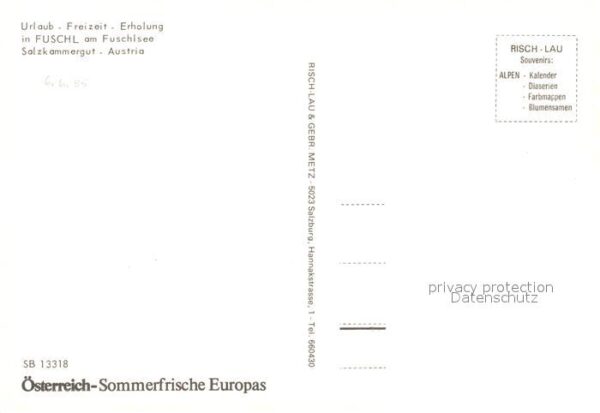 Fuschl See Salzkammergut Fuschlsee – Bild 2