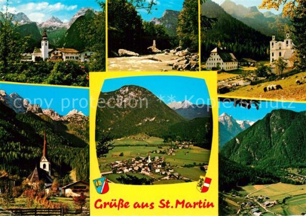 St Martin Lofer Kirche Schloss Fliegeraufnahme