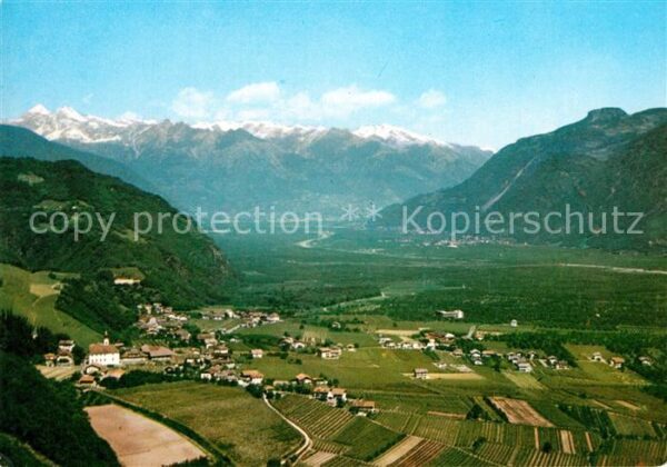 Nals Bozen Fliegeraufnahme Meranerberge