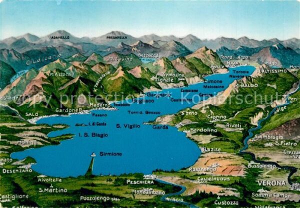 Lago di Garda Panoramakarte