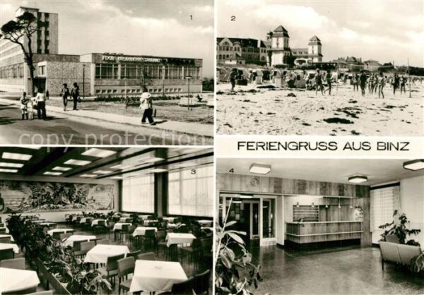 Binz Ruegen FDGB Urlauberrestaurant Rügen FDGB Erho