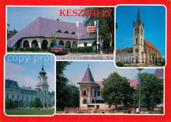 Keszthely Kirche Kloster Stadtansichten