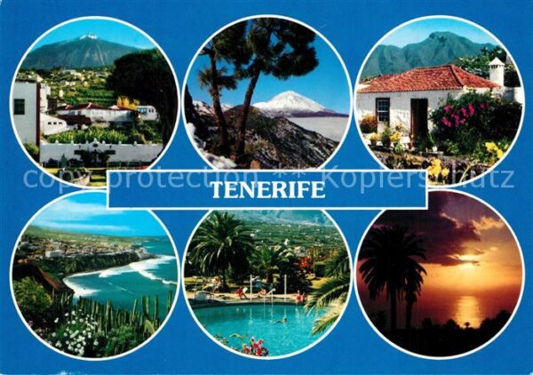 Tenerife Strand Ansichten Abendstimmung
